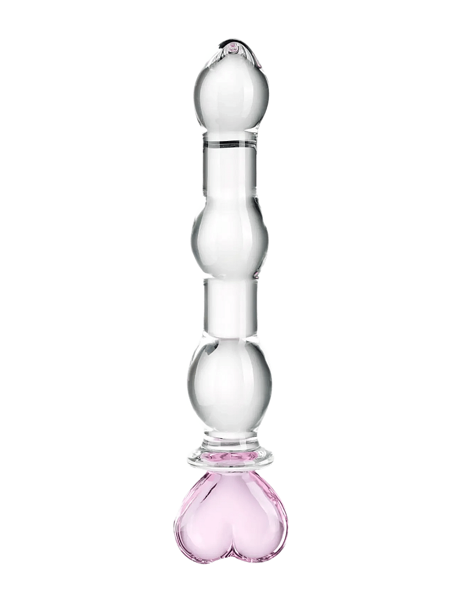 Baseks - baseks Heart Beaded Glass Dildo - sex & intimacy - clear - 0