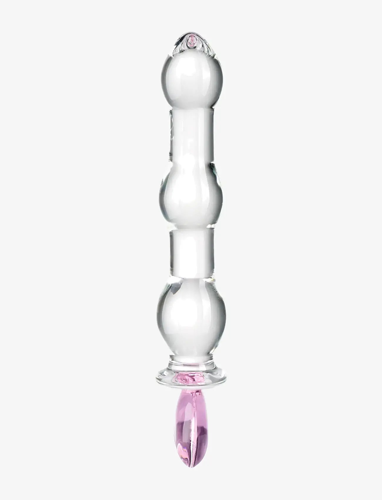 Baseks - baseks Heart Beaded Glass Dildo - dildoer - clear - 1