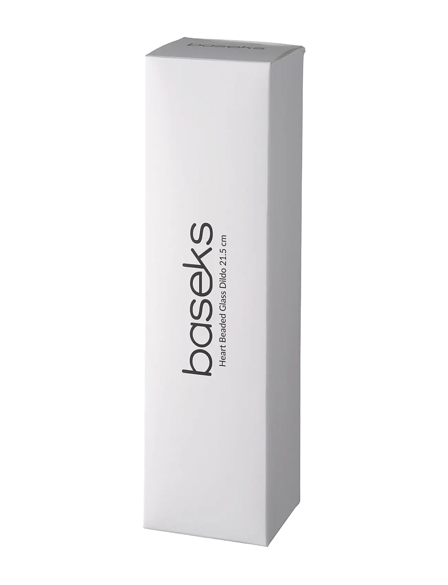 Baseks - baseks Heart Beaded Glass Dildo - sex & intimacy - clear - 4