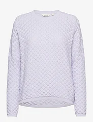 Basic Apparel - Camilla Sweater - megzti drabužiai - purple heather - 0