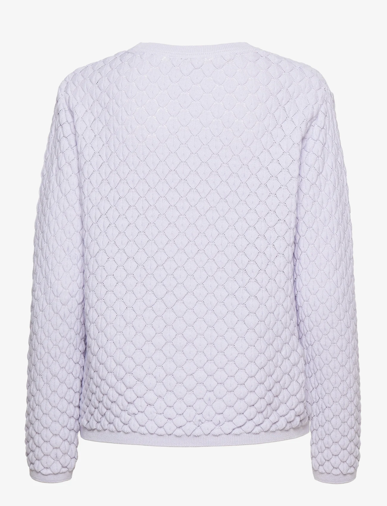 Basic Apparel - Camilla Sweater - megzti drabužiai - purple heather - 1