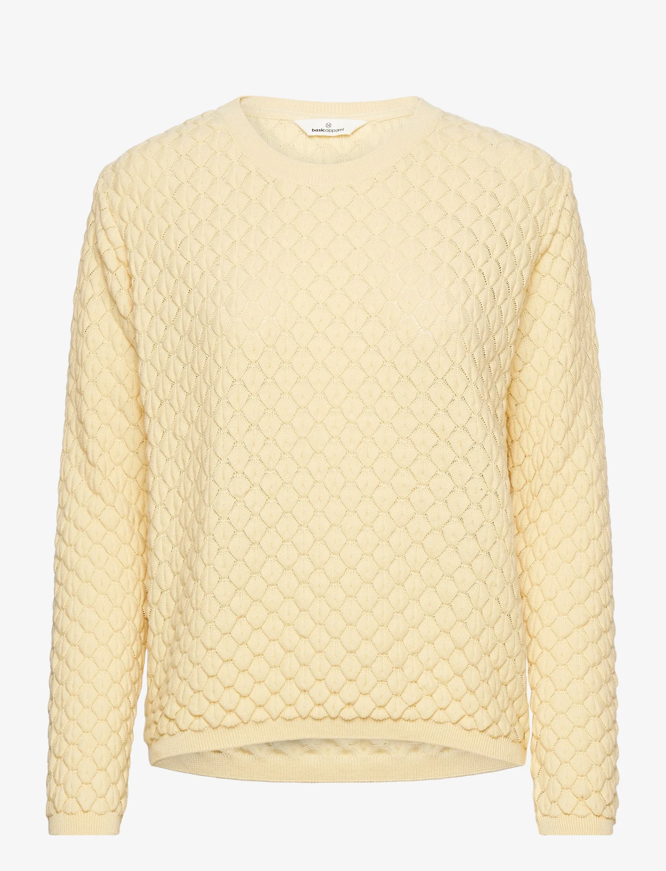 Basic Apparel - Camilla Sweater - megzti drabužiai - straw - 0