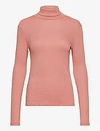Arense Roll Neck GOTS - OLD ROSE