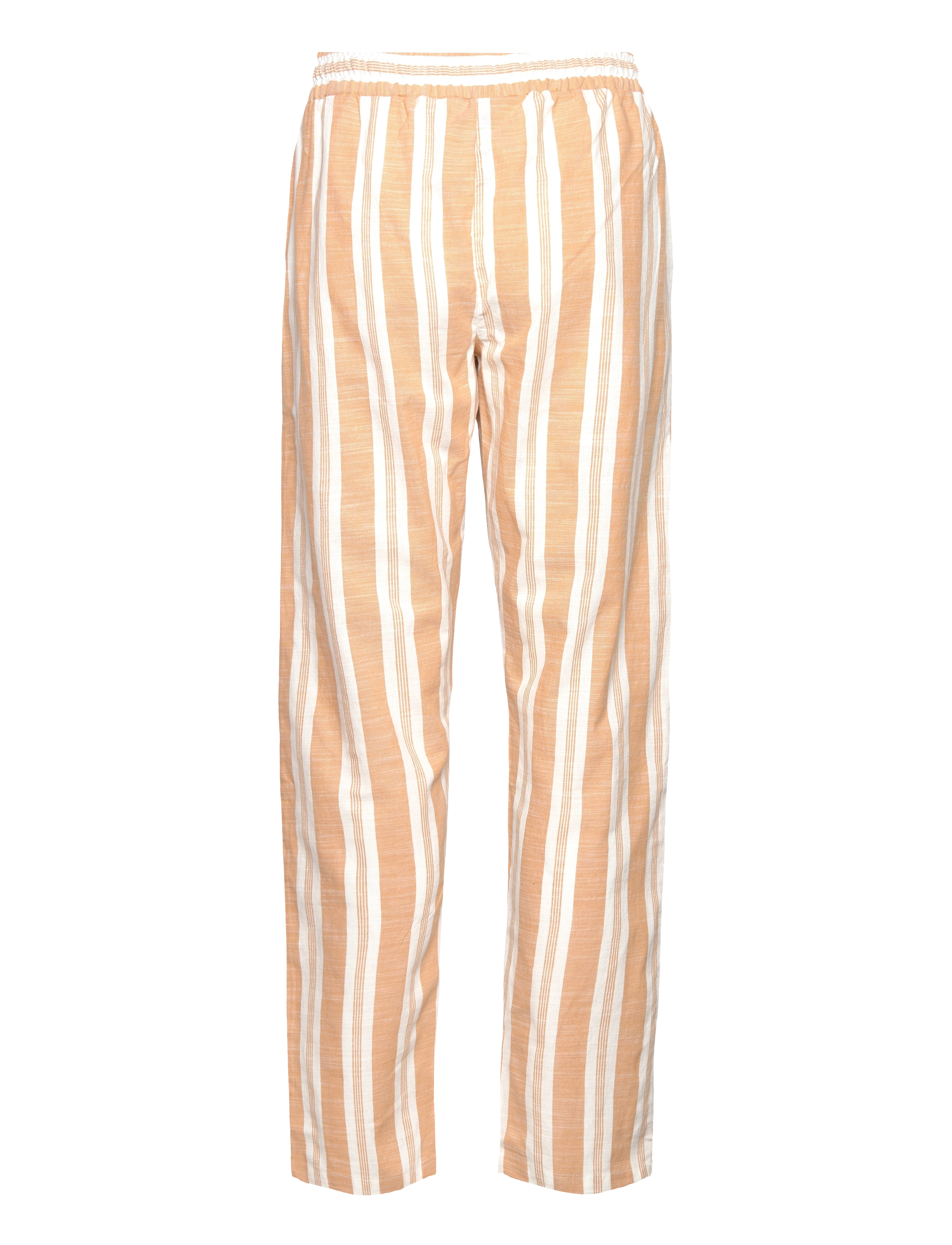 Basic Apparel - Harriet Evita Pants GOTS - sirge säärega püksid - inca gold/off white - 1