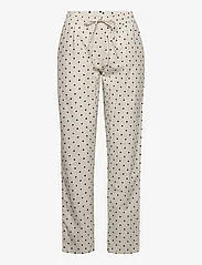 Basic Apparel - Harriet Pants Dot GOTS - straight leg trousers - whisper white/black - 0