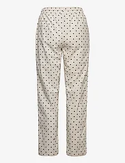 Basic Apparel - Harriet Pants Dot GOTS - straight leg trousers - whisper white/black - 1