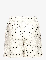 Basic Apparel - Vicki Shorts Dot GOTS - lühikesed vabaajapüksid - whisper white/black - 1