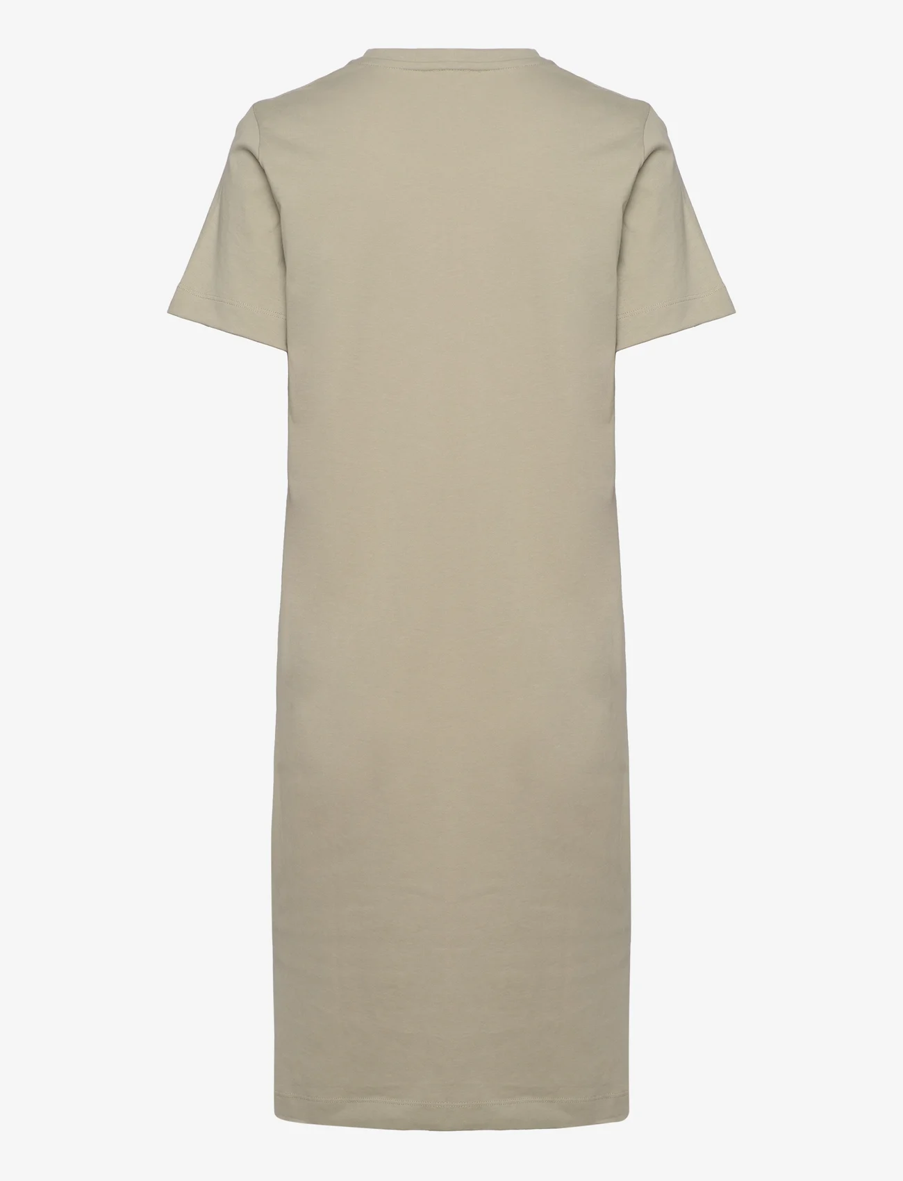 Basic Apparel - Rebekka Tee Dress V. Neck GOTS - lowest prices - moss gray - 1