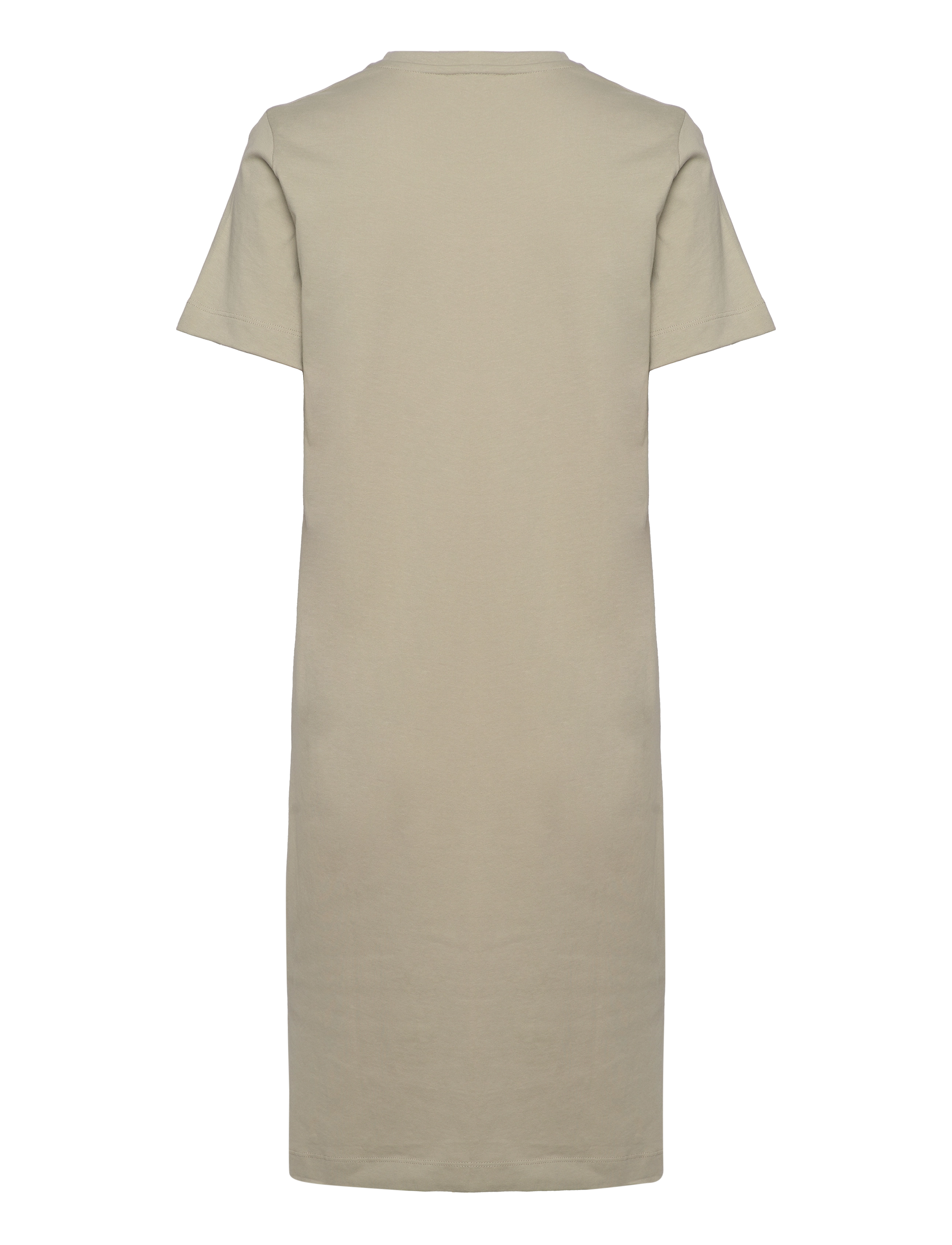 Basic Apparel - Rebekka Tee Dress V. Neck GOTS - moss gray - 1