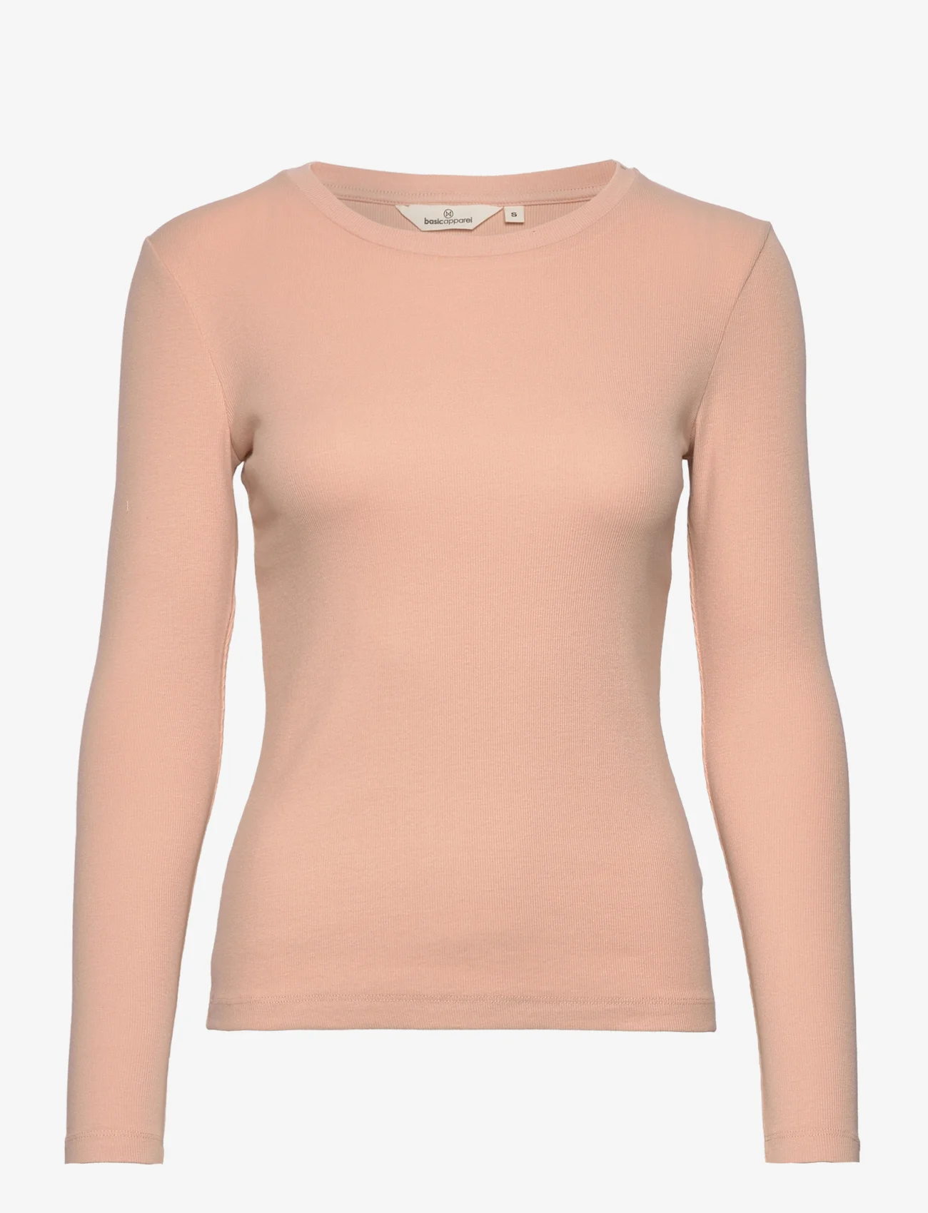 Basic Apparel - Ludmilla LS Tee GOTS - long-sleeved tops - rose dust - 0