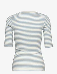 Basic Apparel - Ludmilla SS Tee GOTS - laveste priser - cashmere blue/whisper white - 1