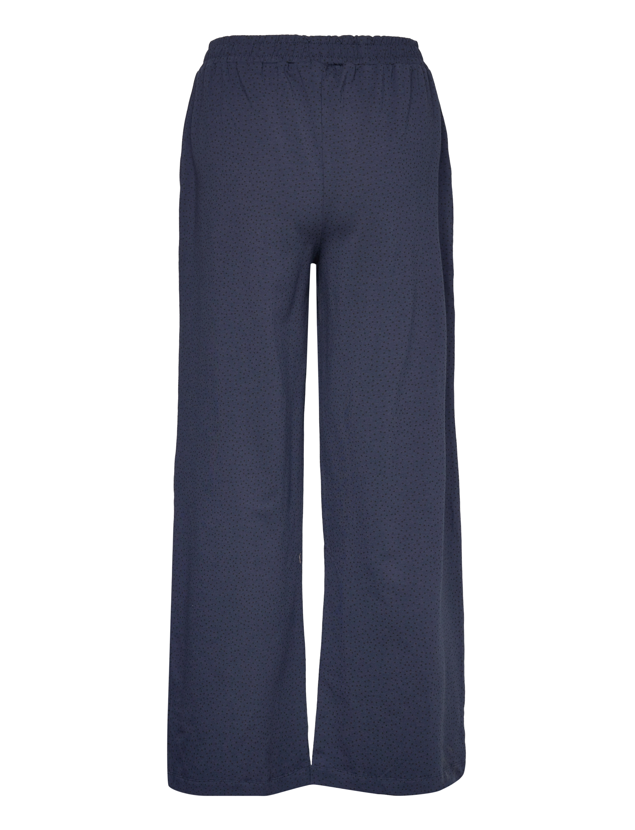 Basic Apparel - Elba Loose Pant GOTS - vida byxor - navy/black - 1