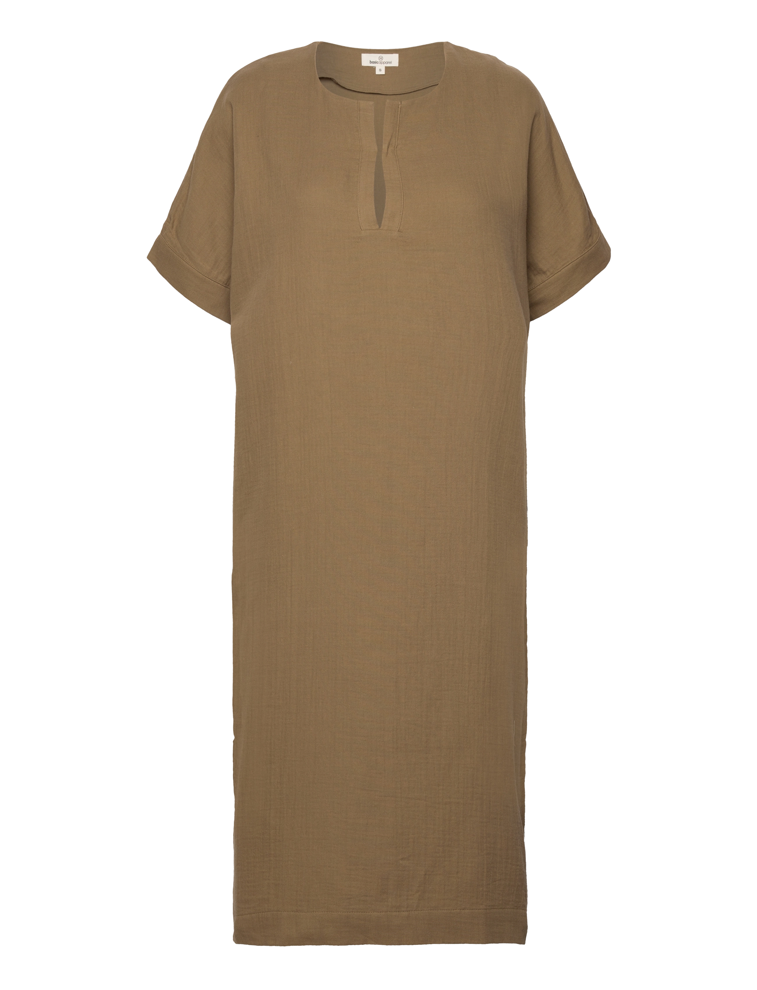 BASIC APPAREL Poppy Tunique Gots Khaki - S - Damen