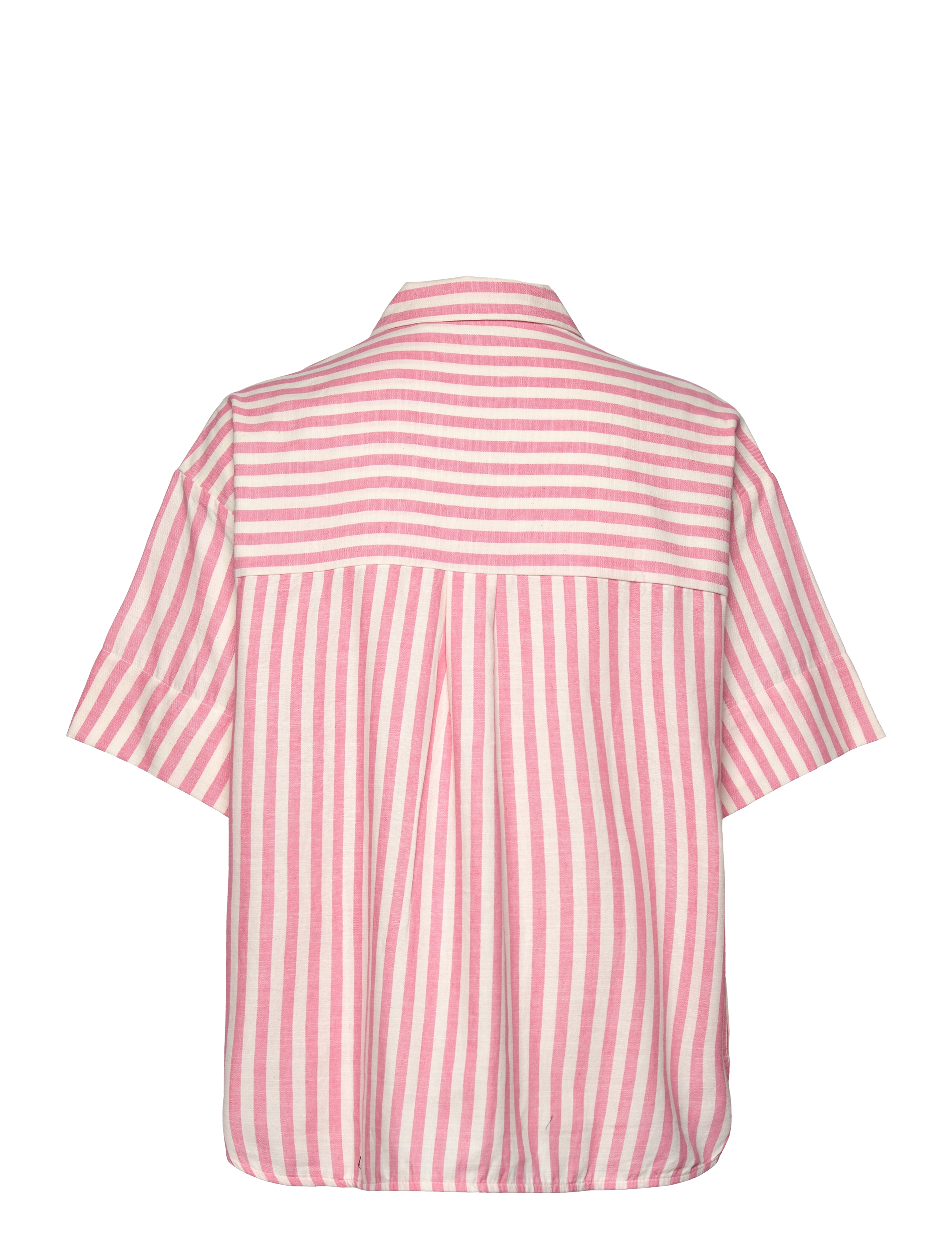 Basic Apparel - Vilde SS Shirt - flamingo plume/whisper white - 1