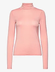 Basic Apparel - Joline T-neck - megzti drabužiai - rose tan - 0