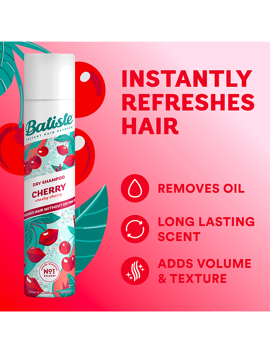 Batiste - Batiste Dry Shampoo Cherry - juuksed - no colour - 1