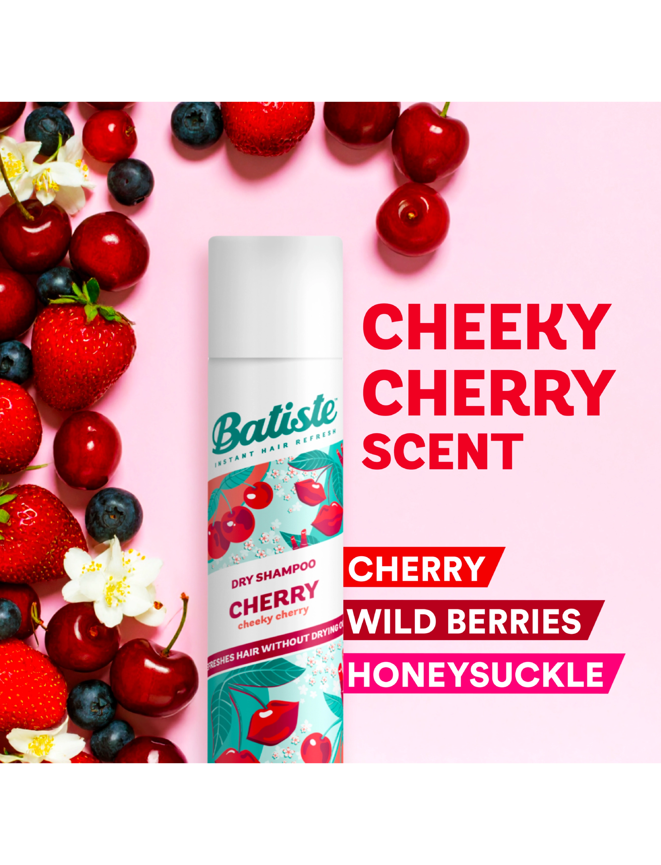 Batiste - Batiste Dry Shampoo Cherry - sommarens hårprodukter - no colour - 2
