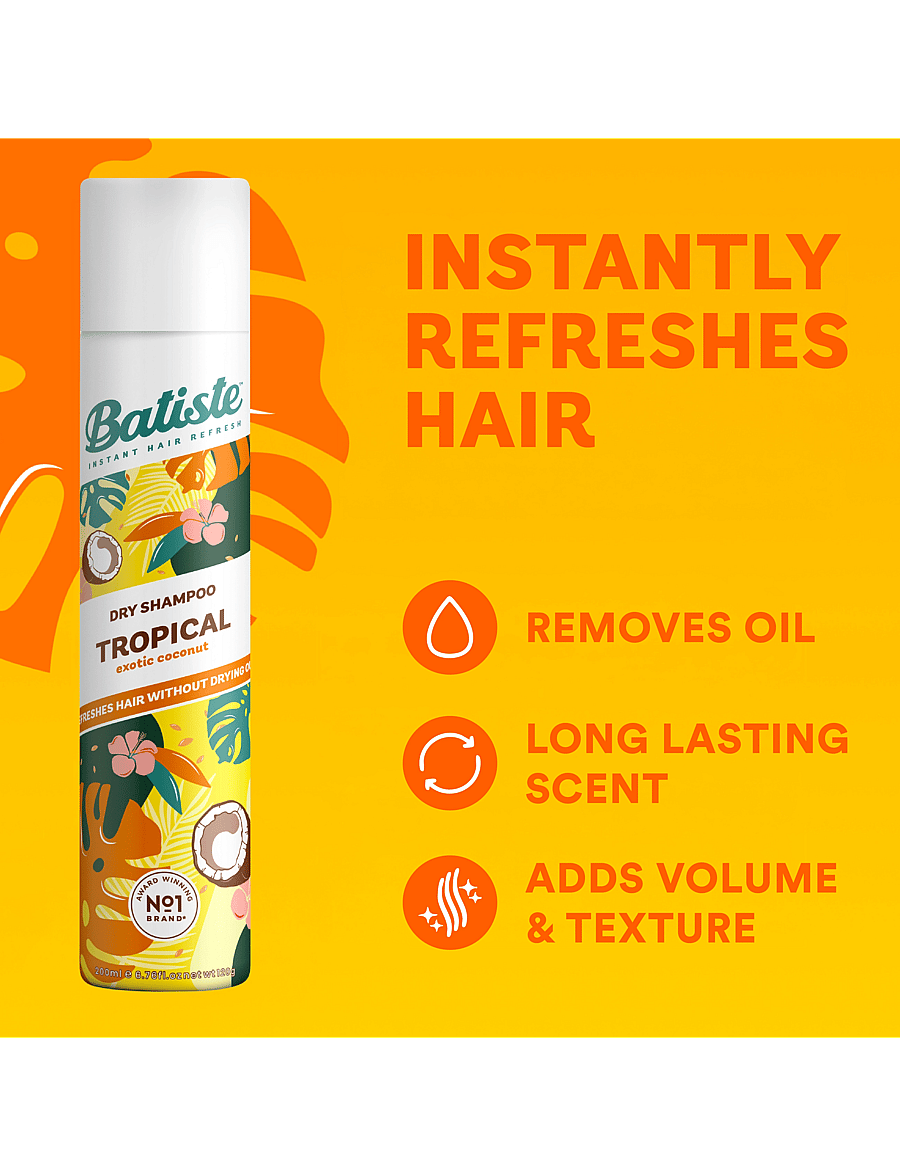 Batiste - Batiste Dry Shampoo Tropical - juuksed - no colour - 1