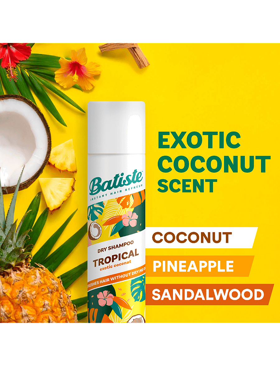 Batiste - Batiste Dry Shampoo Tropical - juuksed - no colour - 2