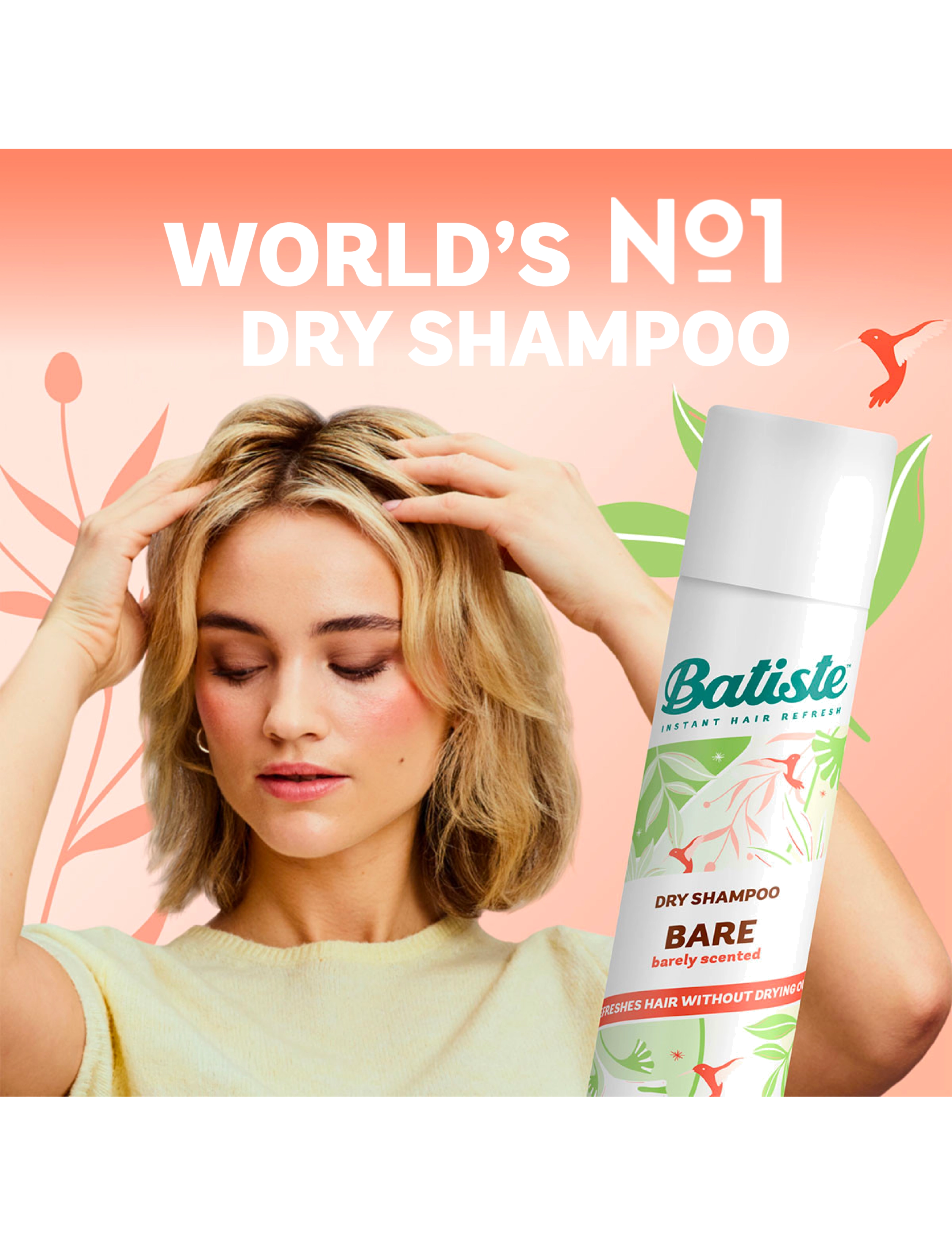 Batiste - Batiste Dry Shampoo Bare - tørshampoos - no colour - 5