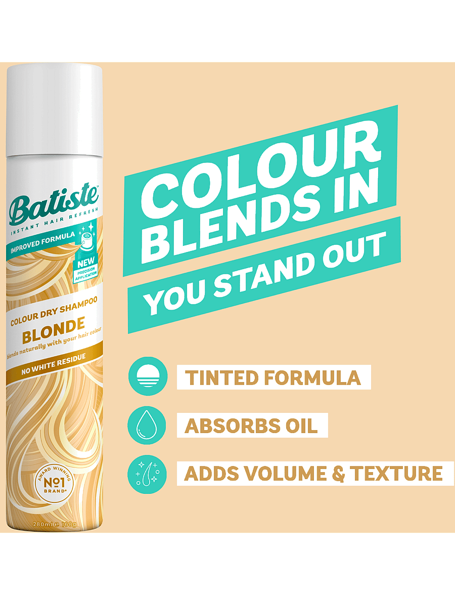 Batiste - Batiste Color Dry Shampoo Blond - juuksed - light blond - 2