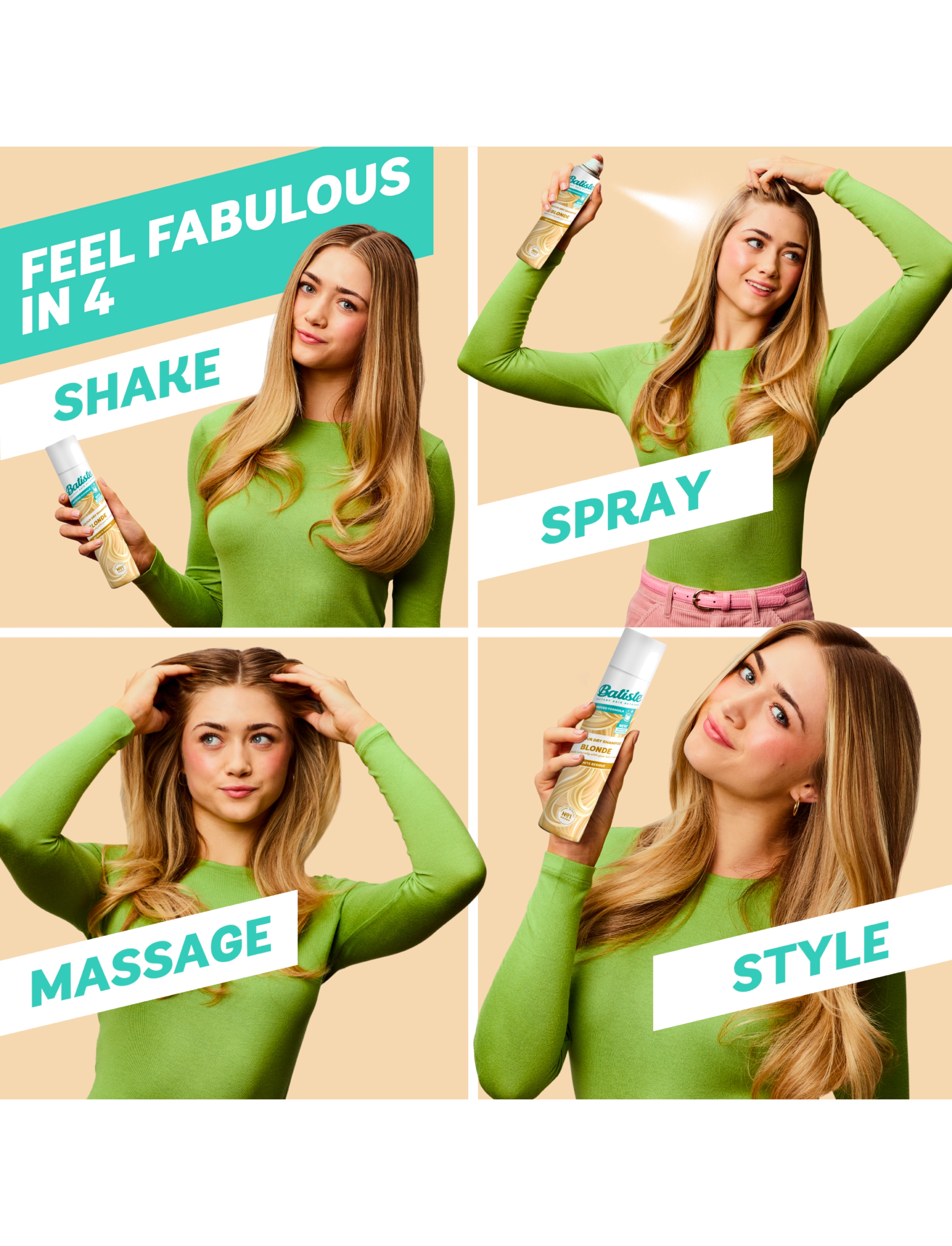 Batiste - Batiste Color Dry Shampoo Blond - sommerens hårprodukter - light blond - 4
