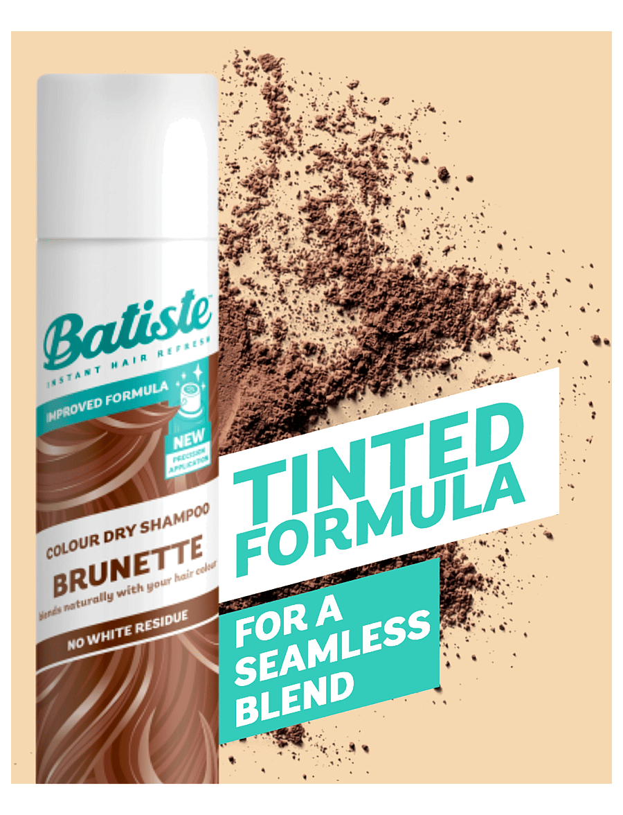 Batiste - Batiste Color Dry Shampoo Brunette - sommerens hårprodukter - medium brunette - 3