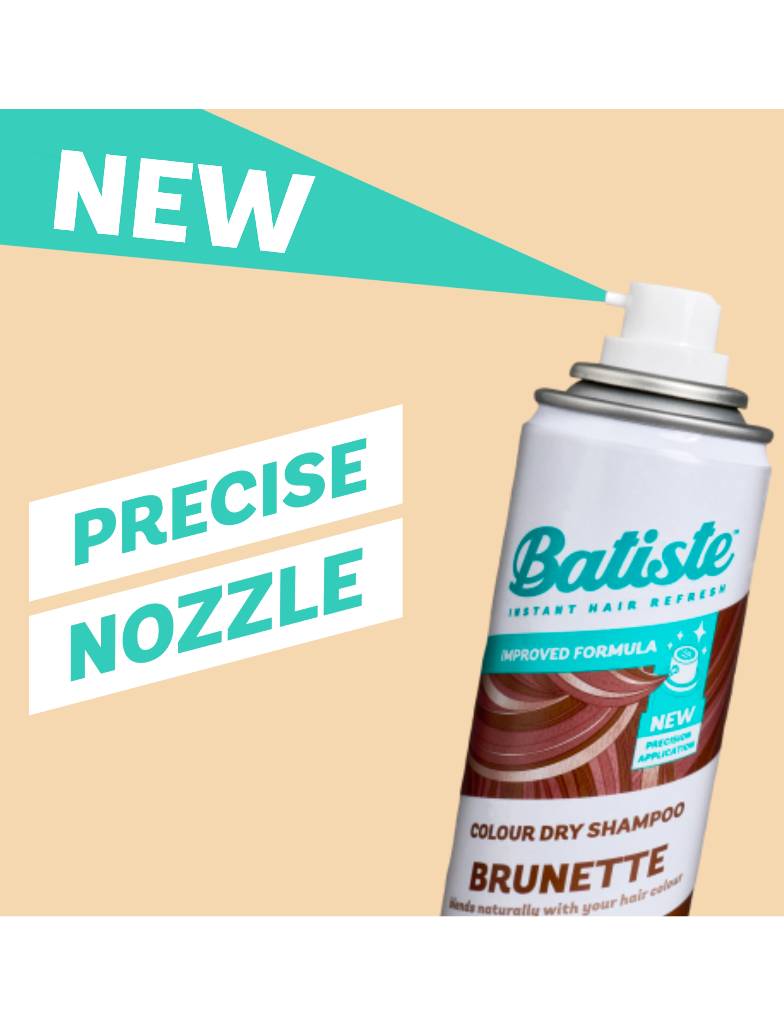 Batiste - Batiste Color Dry Shampoo Brunette - sommarens hårprodukter - medium brunette - 5