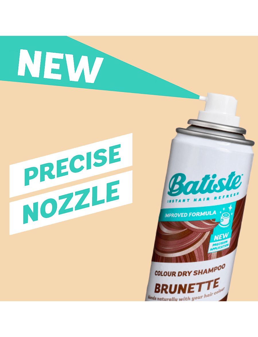 Batiste - Batiste Color Dry Shampoo Brunette - sommerens hårprodukter - medium brunette - 5
