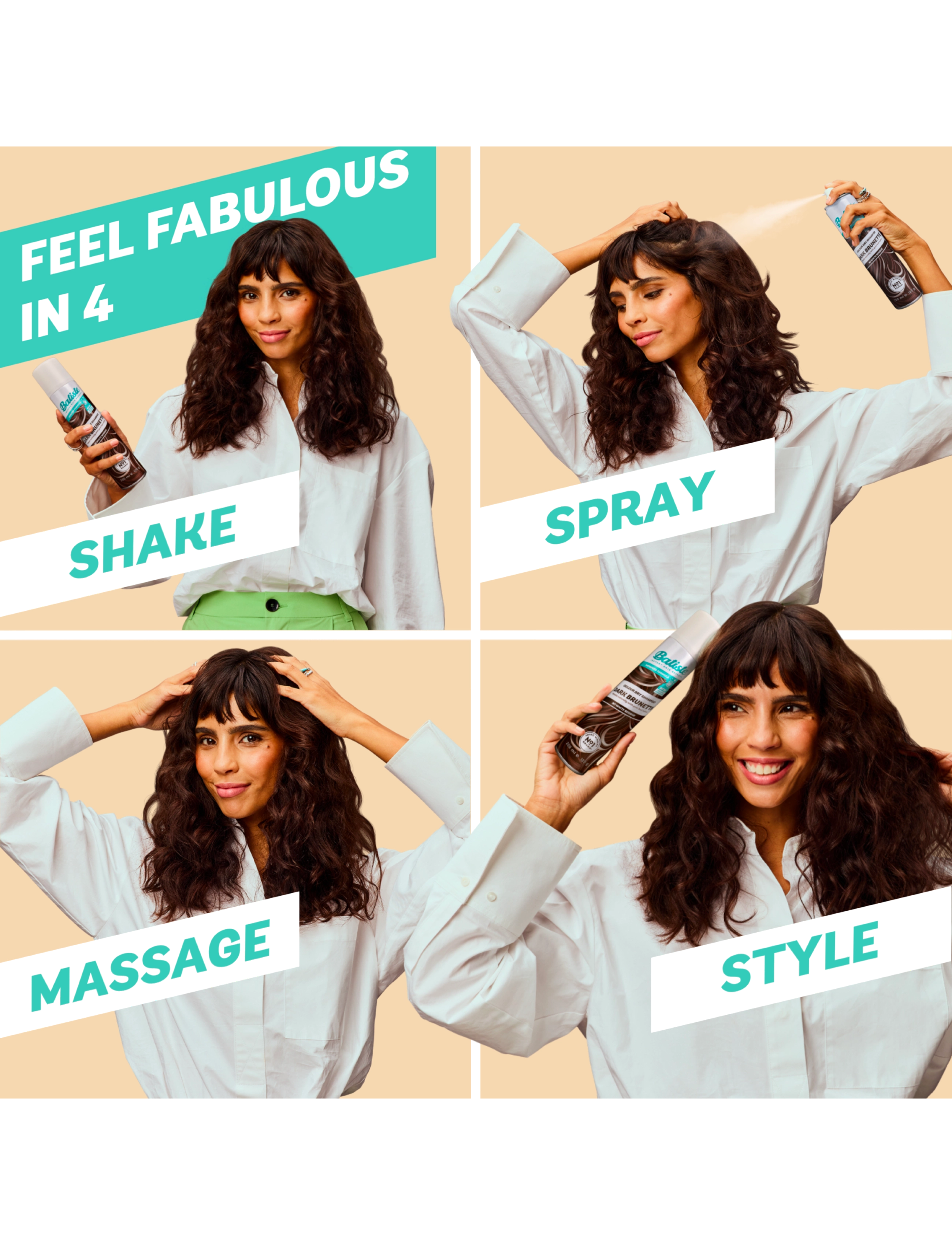 Batiste - Batiste Color Dry Shampoo Dark Hair - sommarens hårprodukter - dark - 3