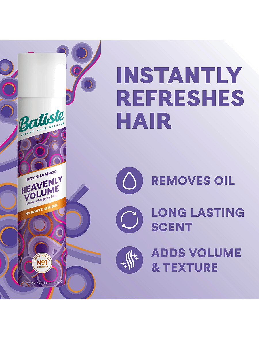 Batiste - Batiste Dry Shampoo Heavenly Volume - kuivšampoon - no colour - 1