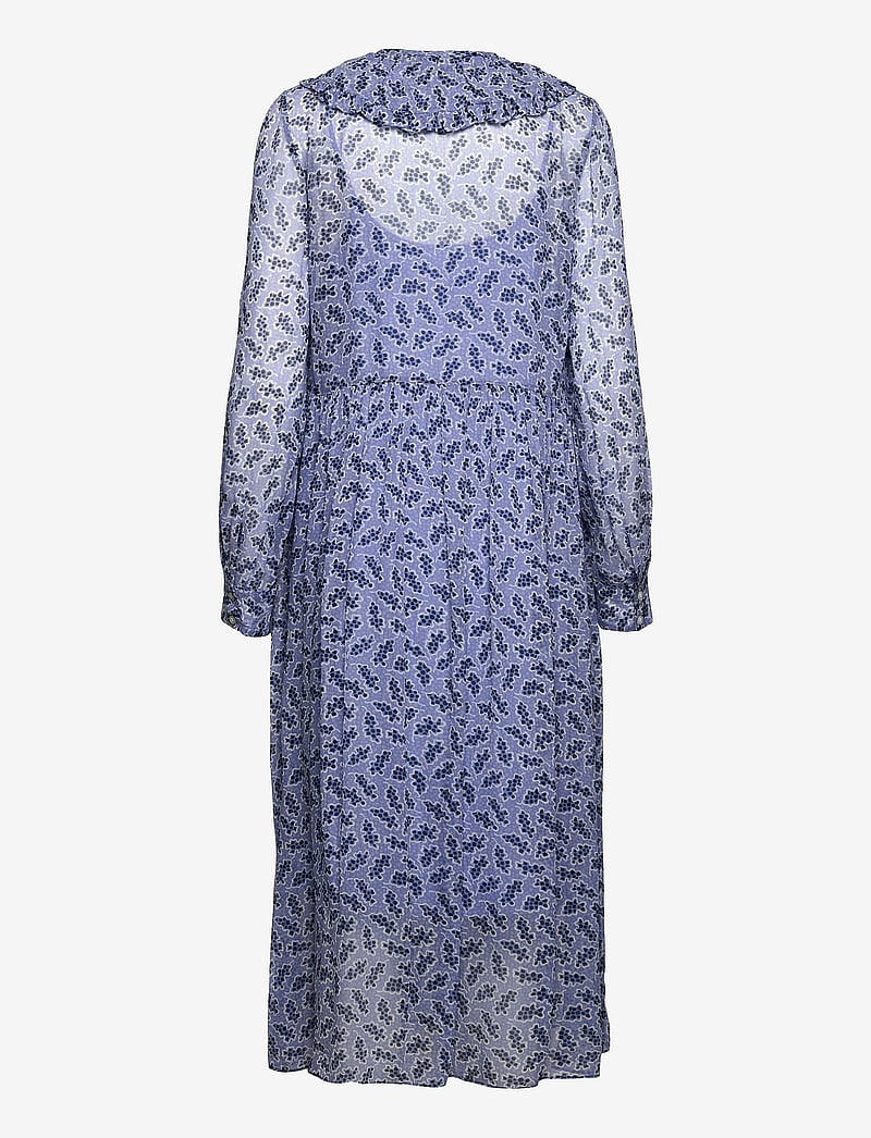 Baum und Pferdgarten - AMAIRA - sommerkleider - blue dotted leaf - 1