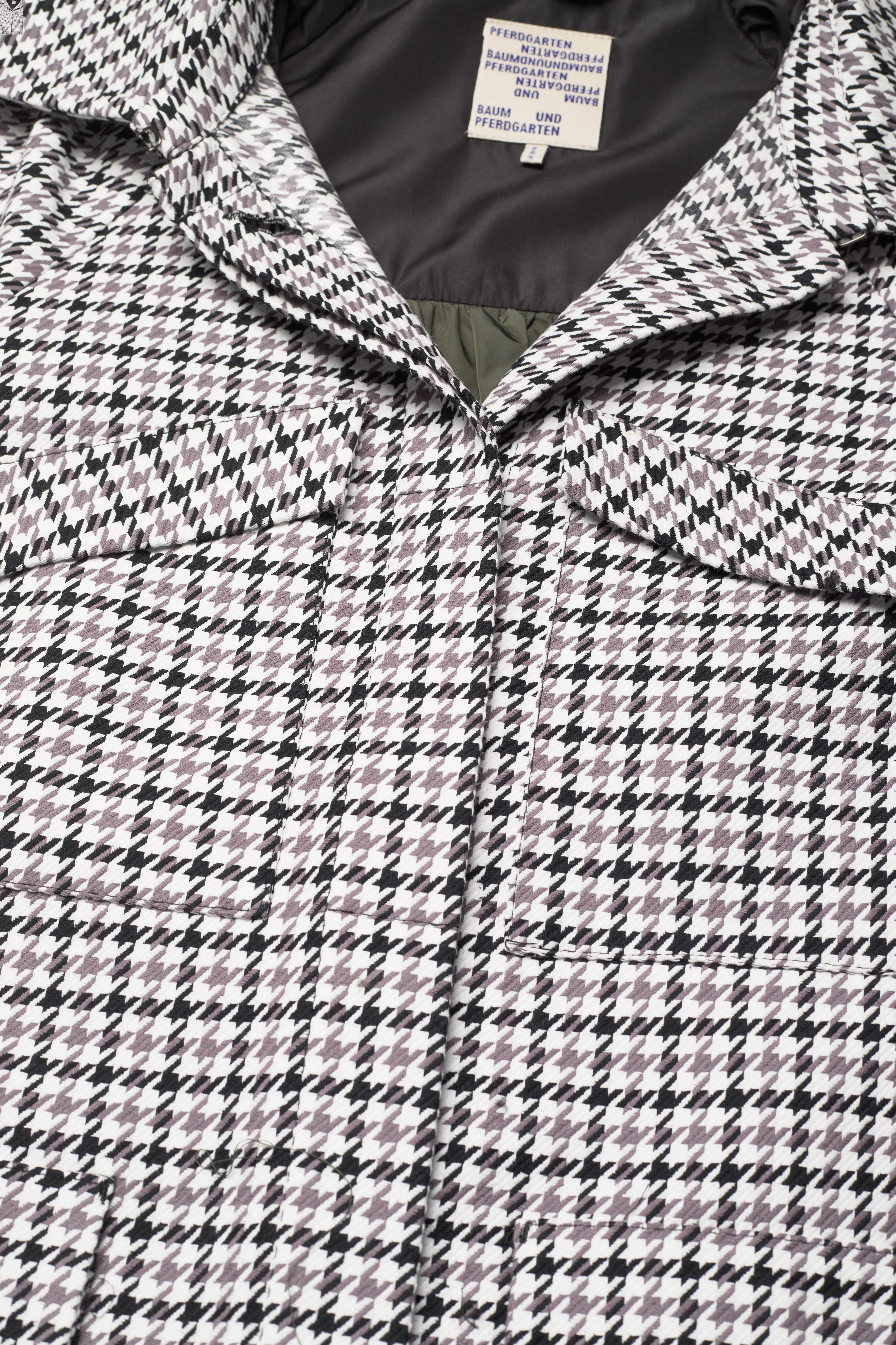 Baum und Pferdgarten - DELTA - grey black houndstooth - 3
