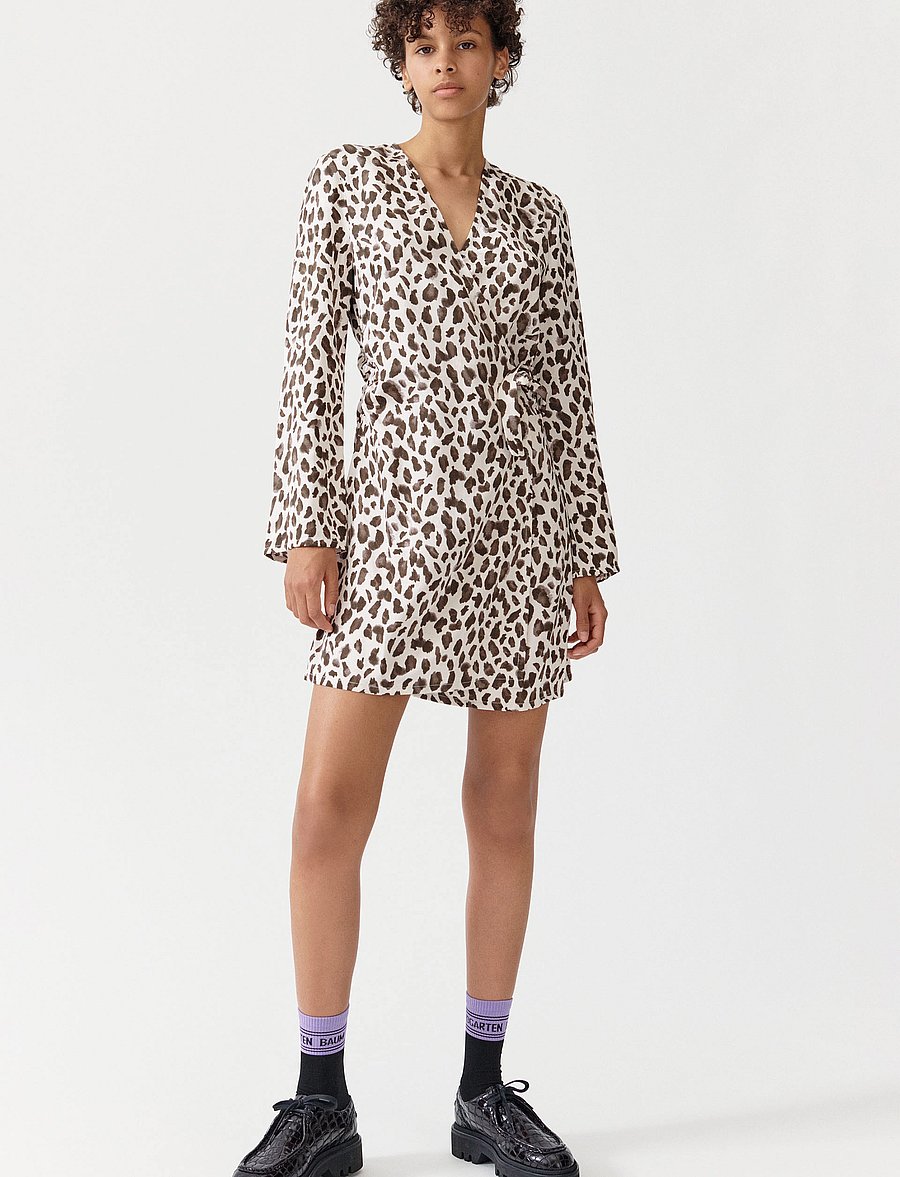 Baum und Pferdgarten - ARAYA - wickelkleider - brown leopard - 0