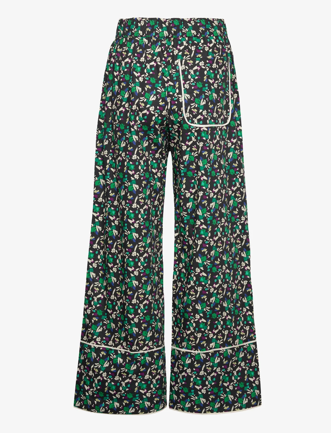 Baum und Pferdgarten - NALA - wide leg trousers - black dandy flower - 1