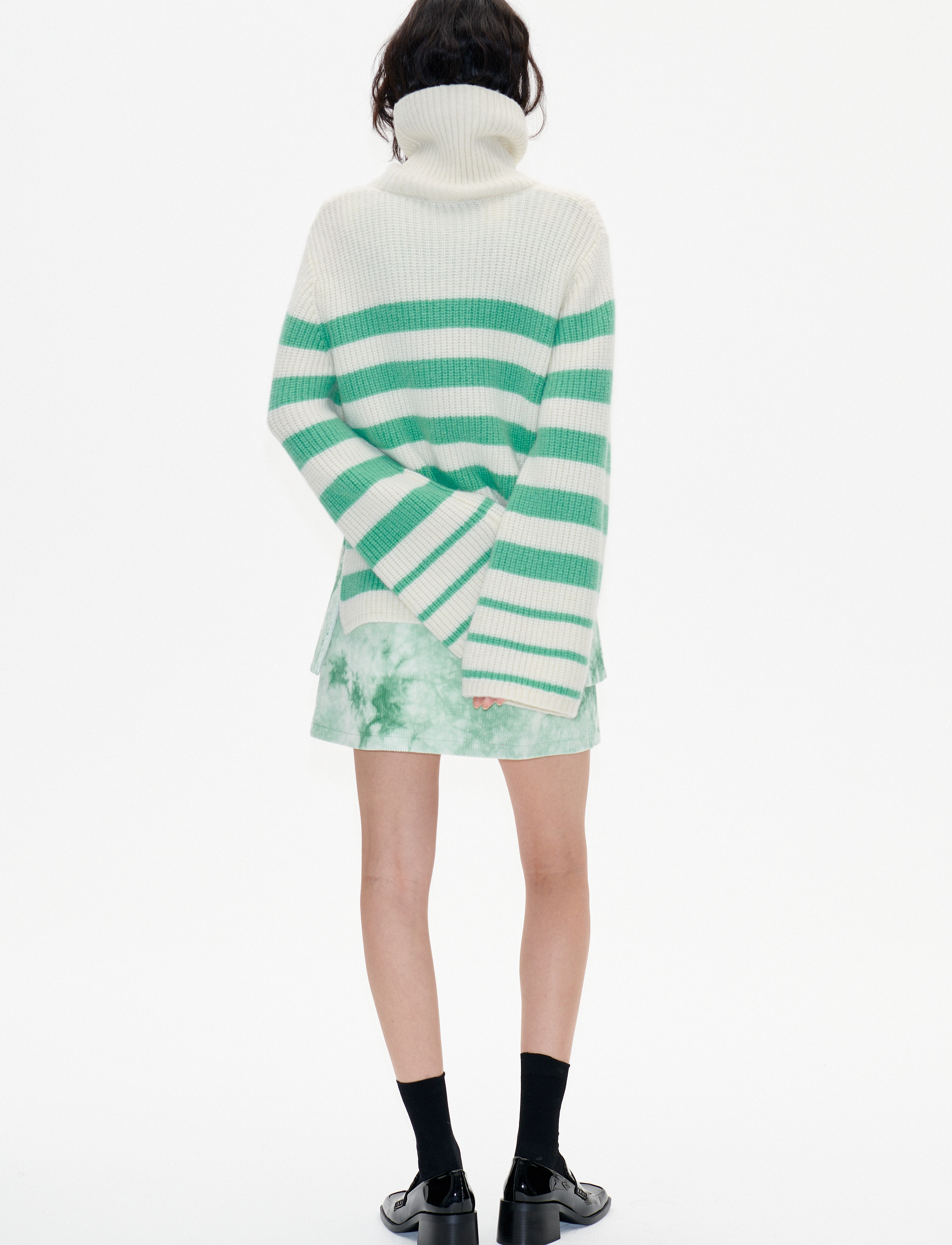 Baum und Pferdgarten - CHIKITA - turtleneck - creme green breton - 3