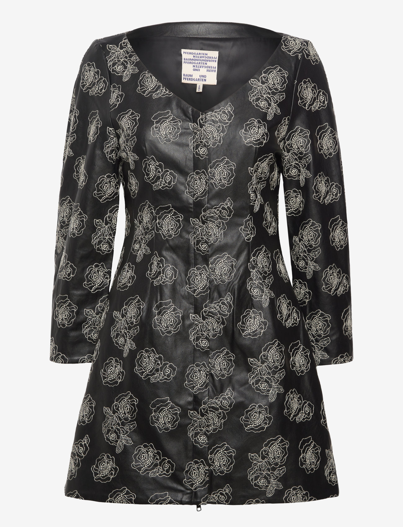 Baum und Pferdgarten - AROHI - party dresses - black stitch flower - 0