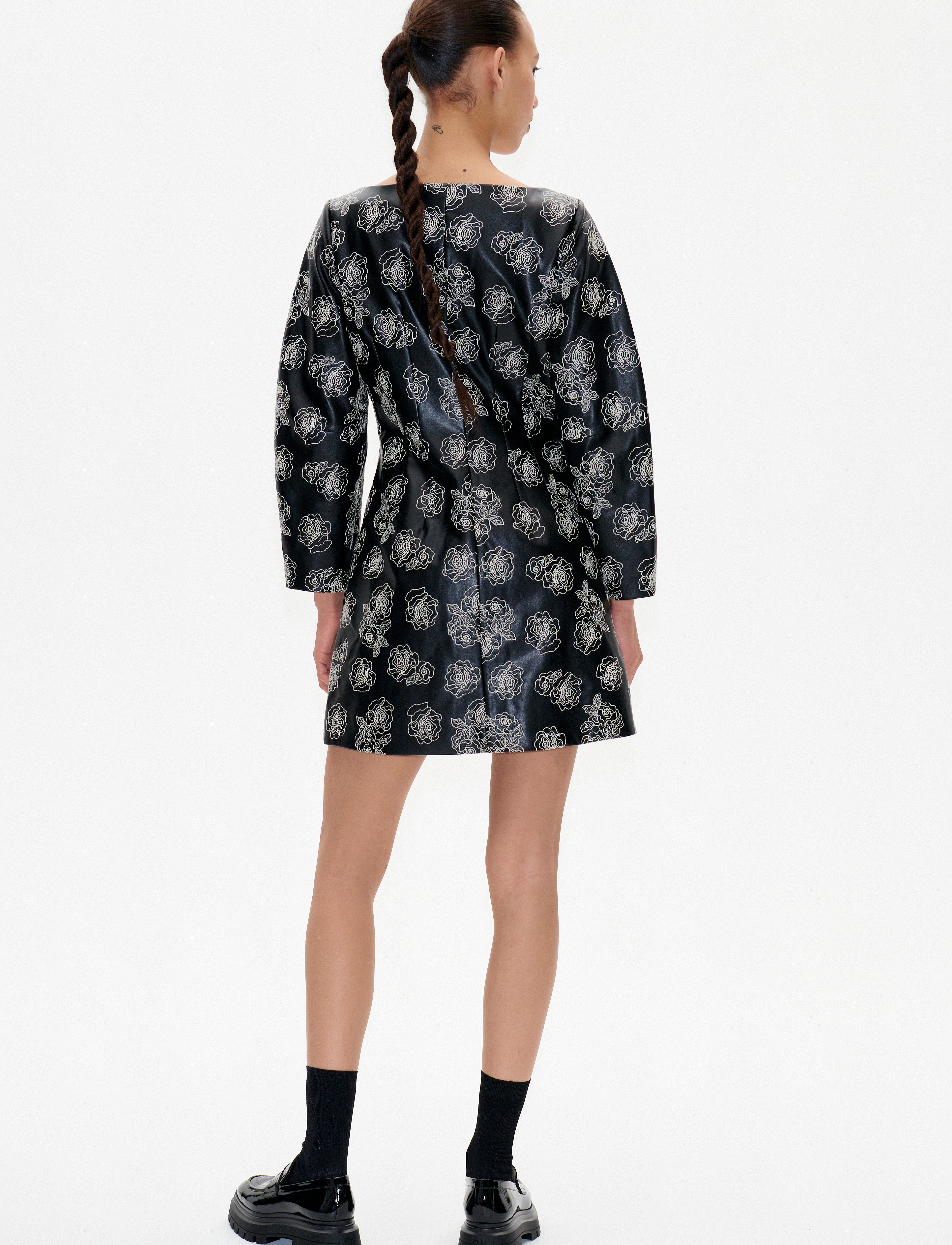 Baum und Pferdgarten - AROHI - partykleider - black stitch flower - 3