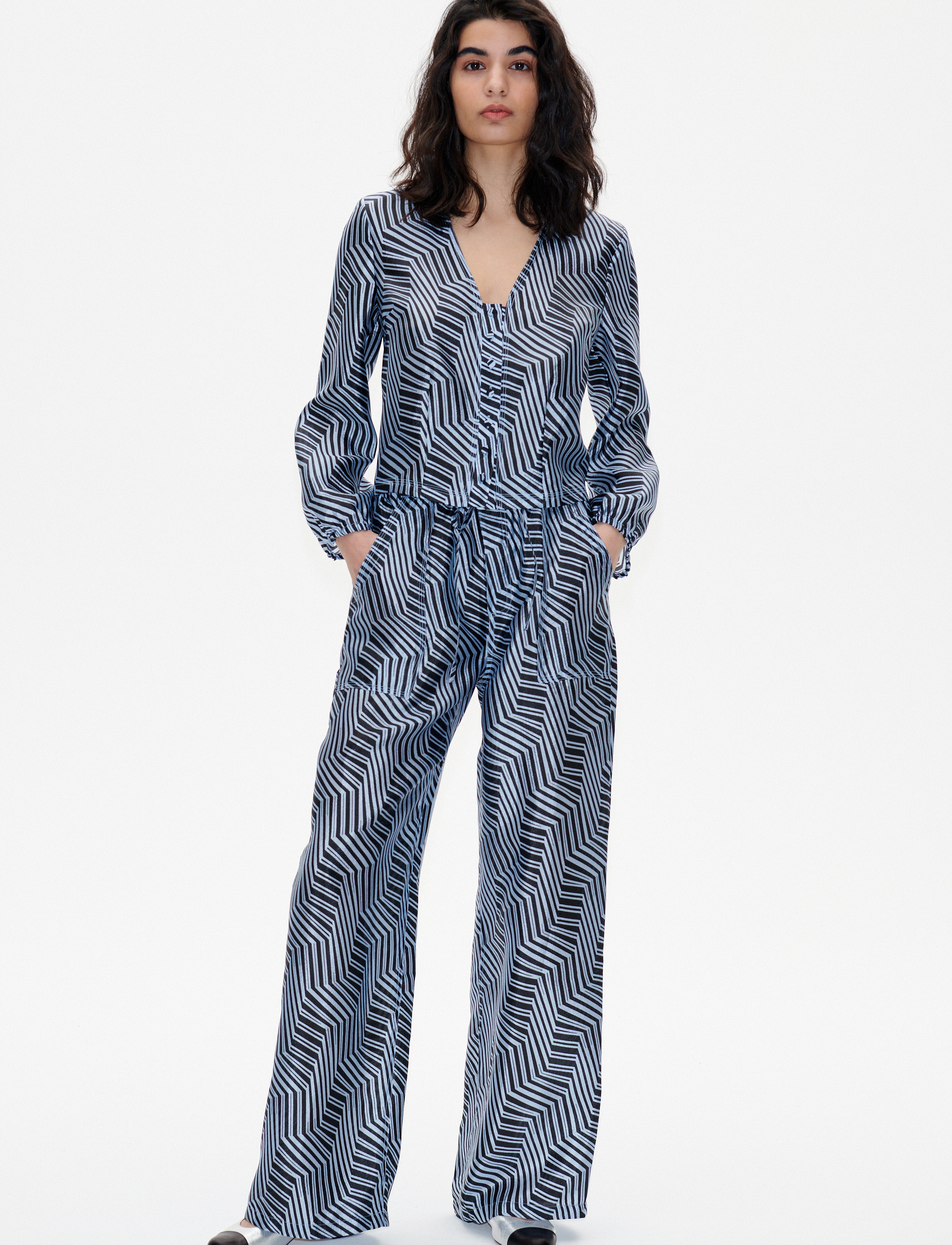 Baum und Pferdgarten Neddie, 34 77, Trousers, Blau - Wide Leg, Frauen