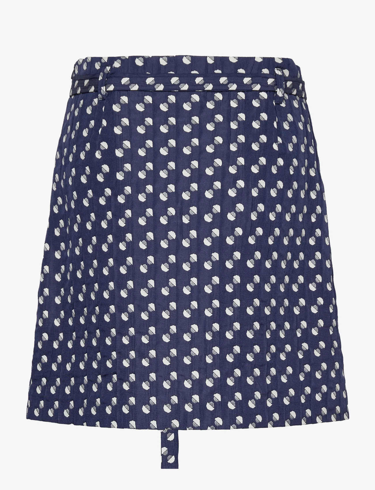 Baum und Pferdgarten - SOCORRA - spódnice mini - blue jacquard dot - 1