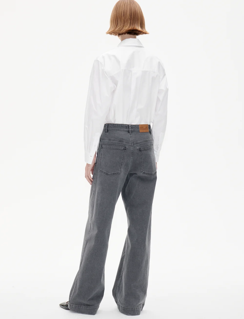 Baum und Pferdgarten - NICETTE - laia säärega teksad - grey denim - 3