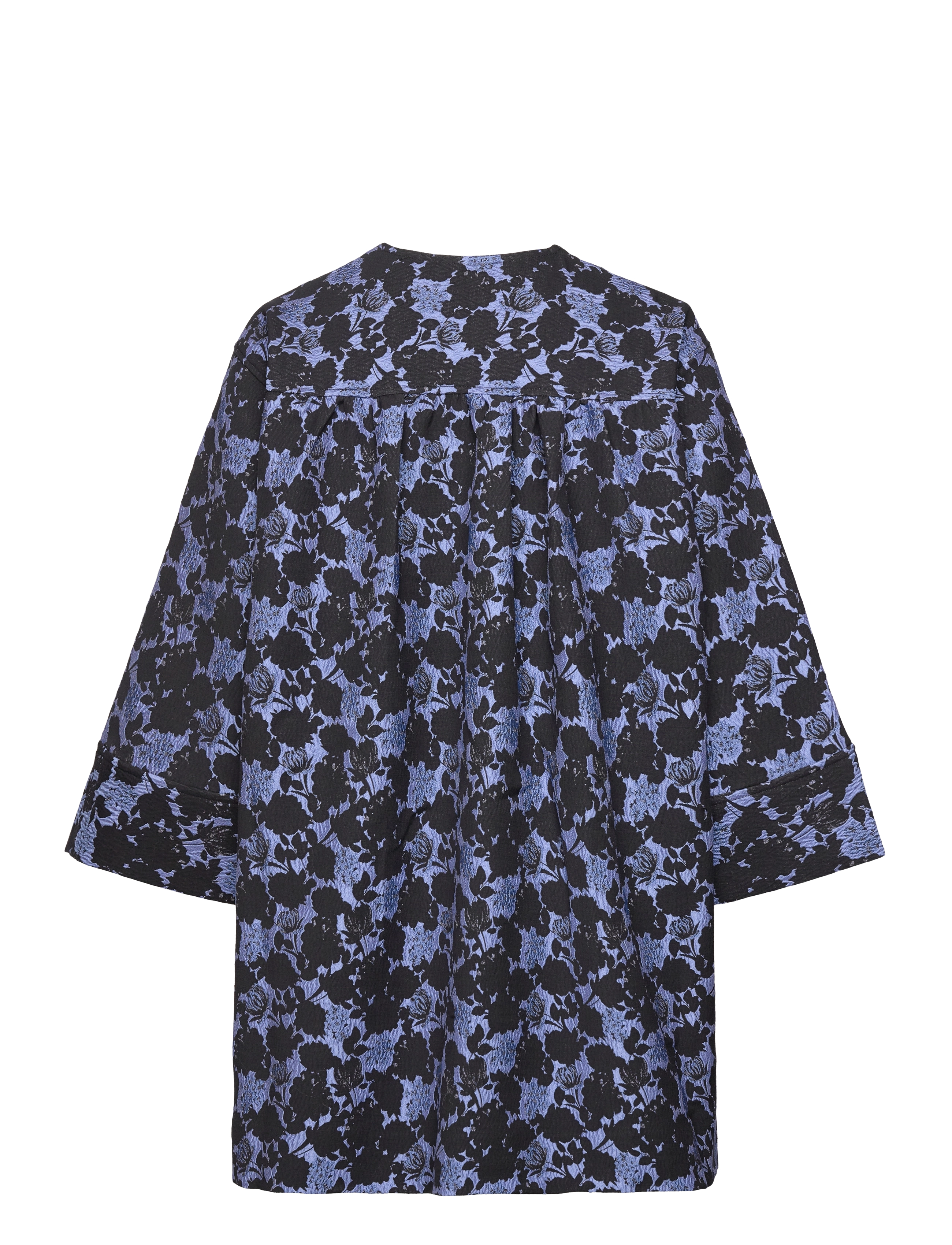 Baum und Pferdgarten - ABI - blue flower jacquard - 1