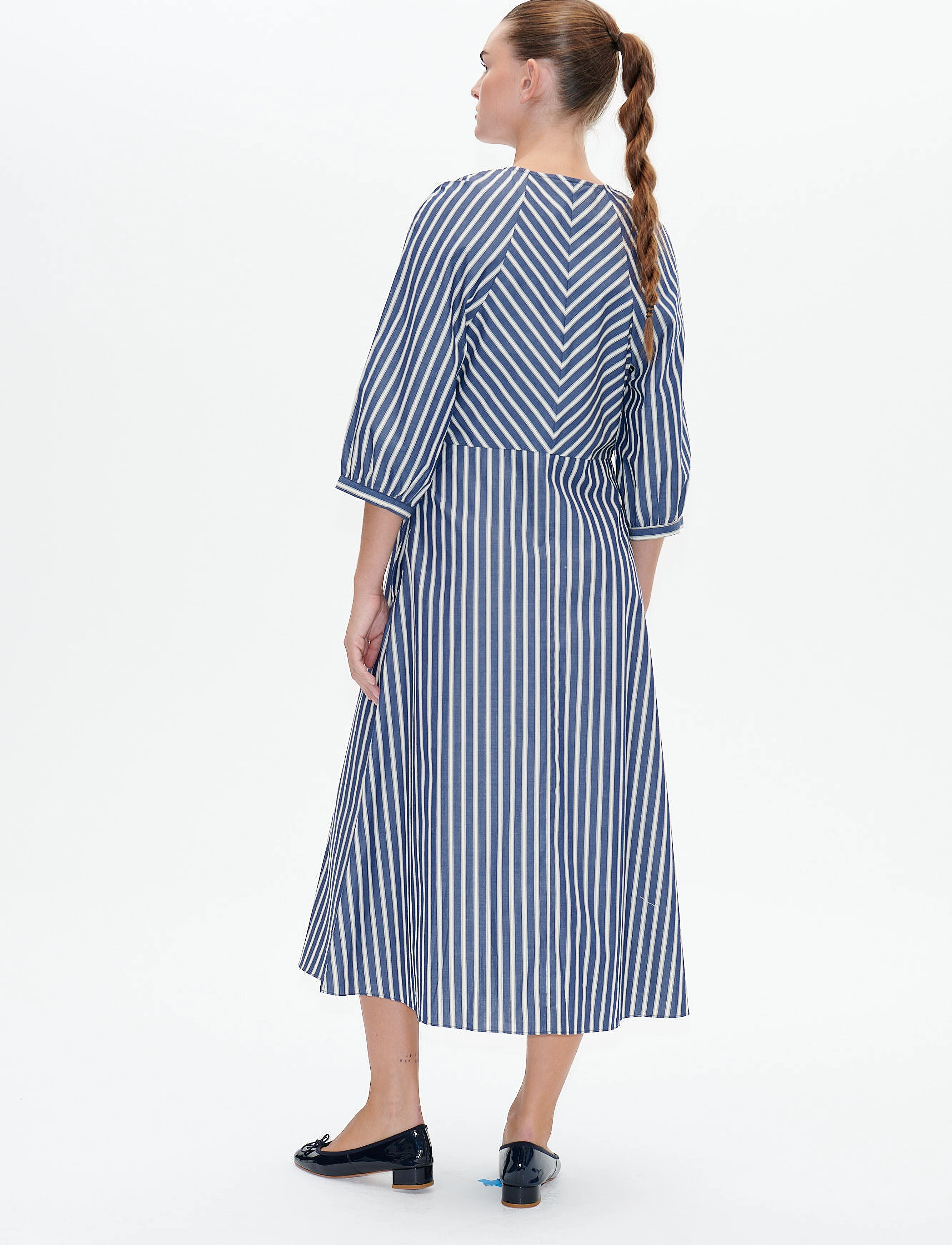 Baum und Pferdgarten - ABA - midiklänningar - blue cph stripe - 3