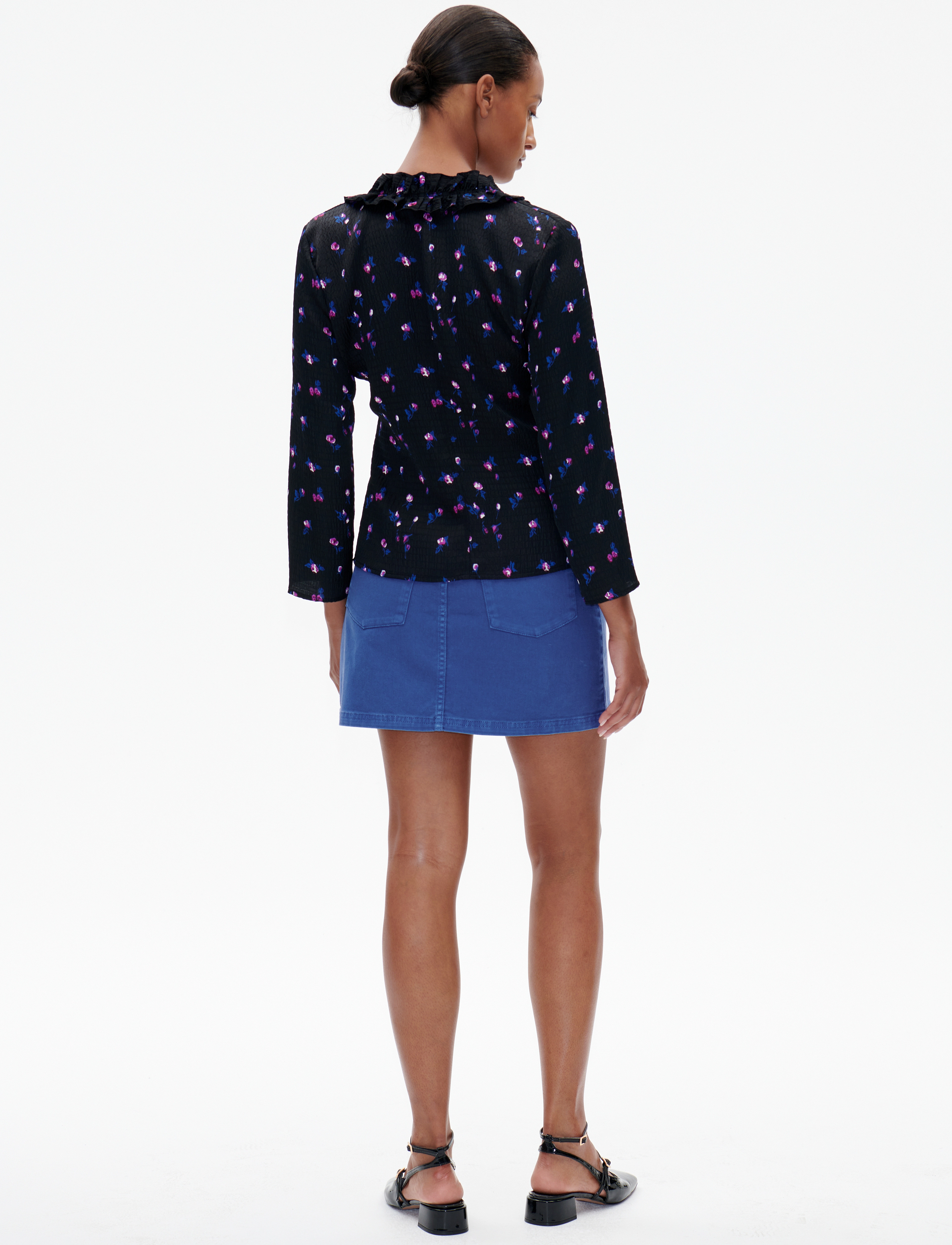 Baum und Pferdgarten - MAJI - langærmede bluser - black mini rose - 3