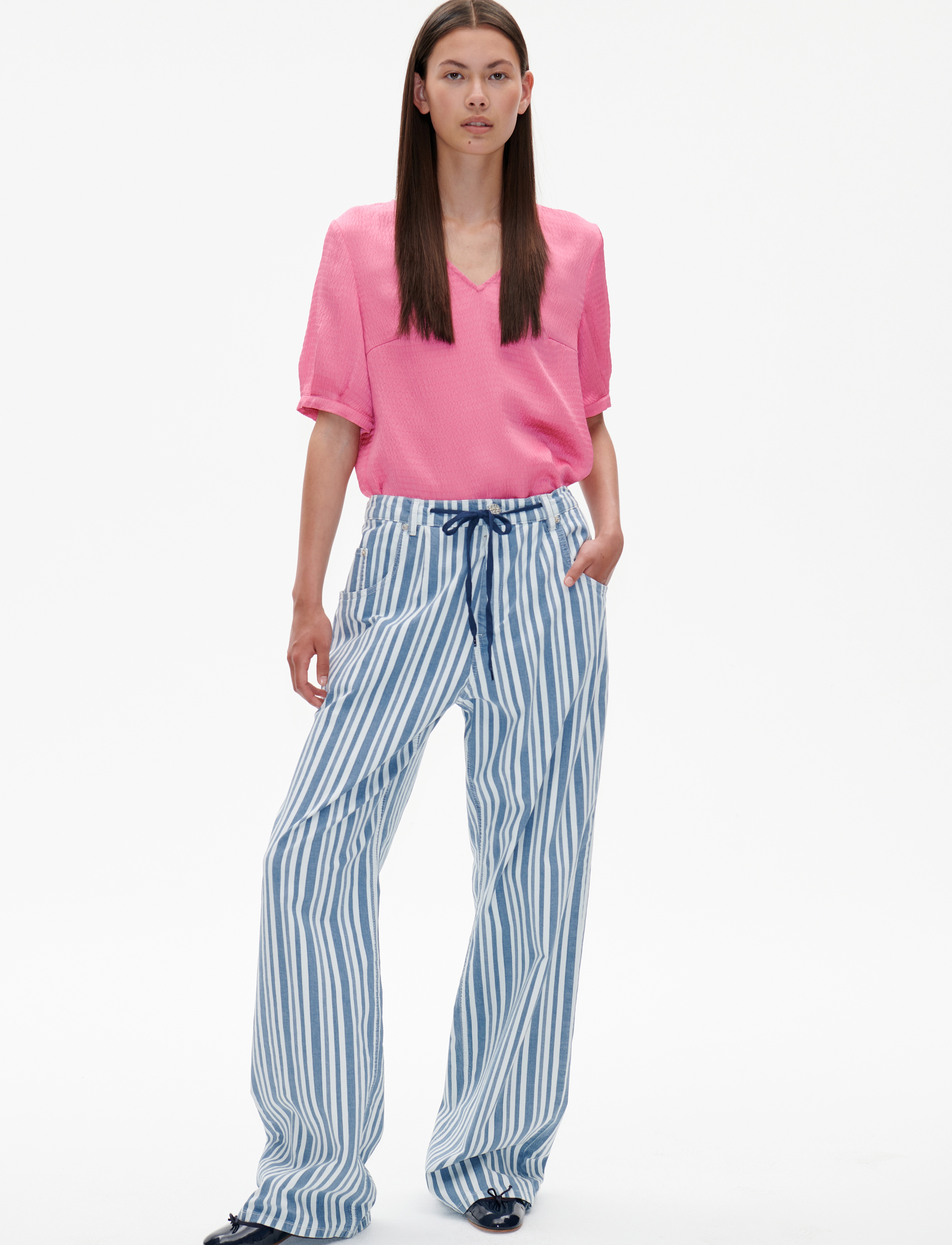 NANNY - STRIPED SPRING DENIM