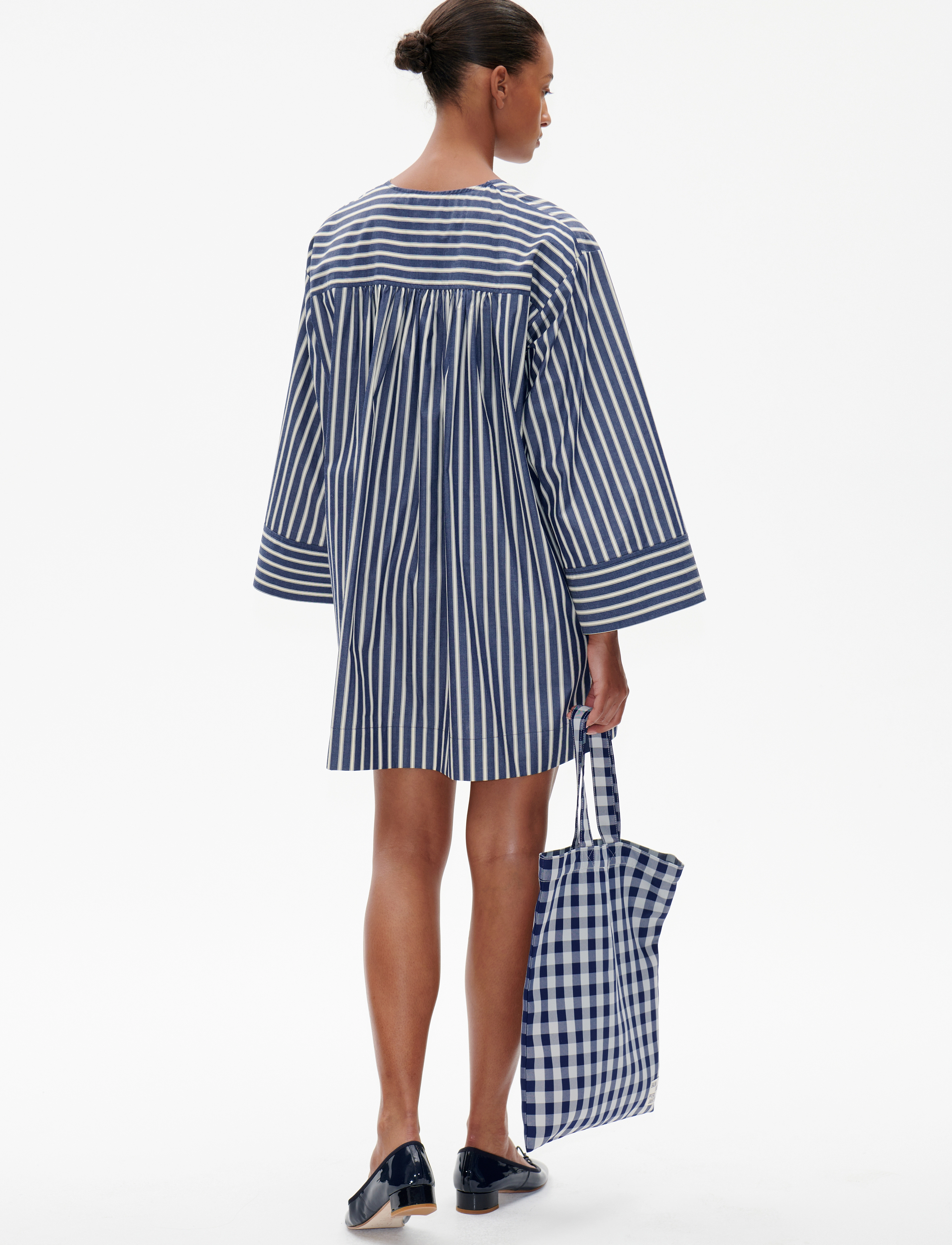 Baum und Pferdgarten - KELA - tote bags - blue copenhagen check - 5