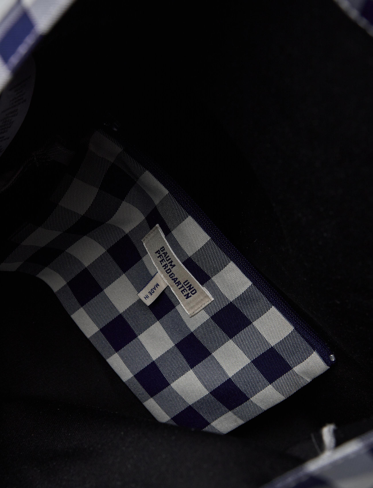 Baum und Pferdgarten - KELA - tote bags - blue copenhagen check - 4