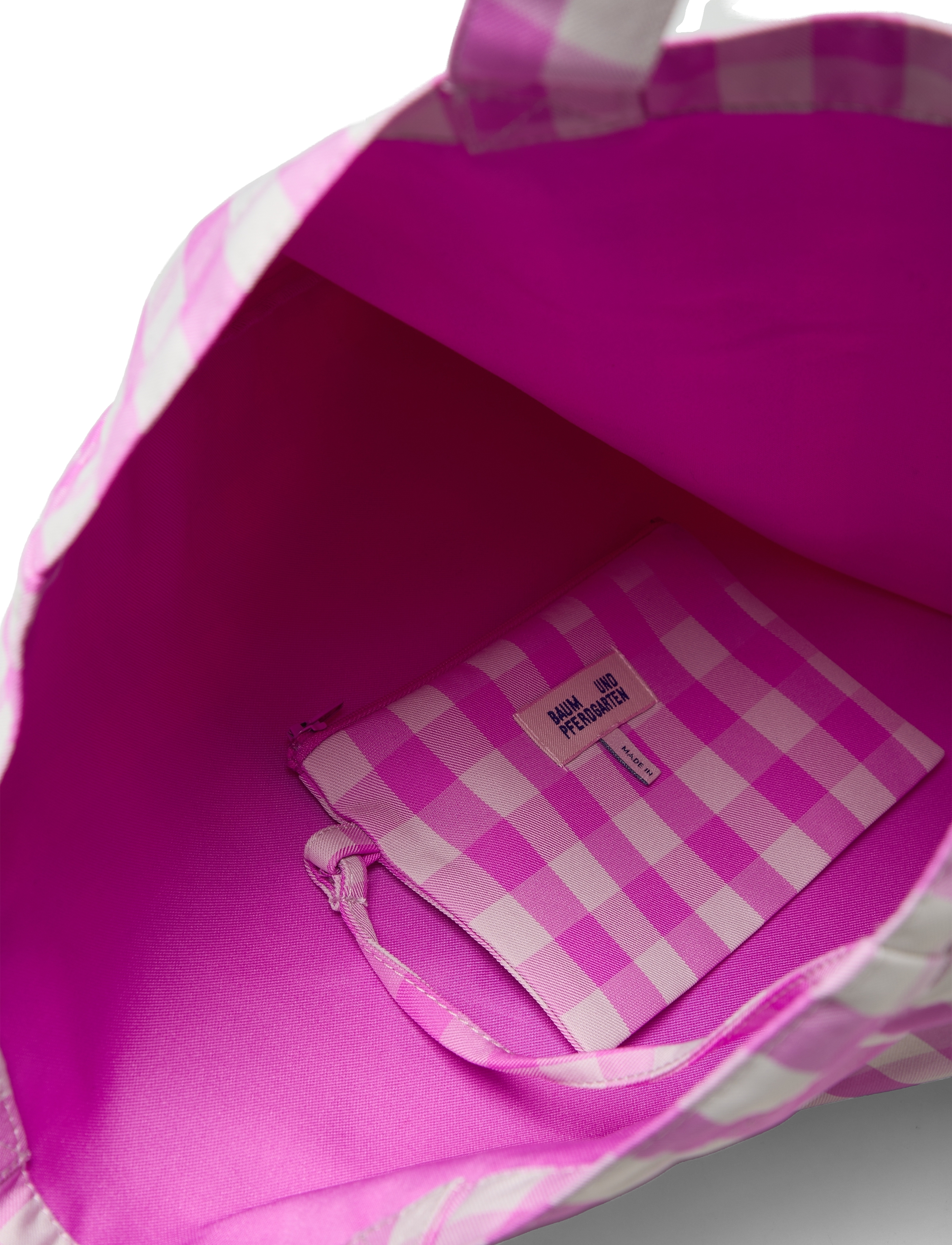 Baum und Pferdgarten - KELA - tote bags - pink copenhagen check - 3