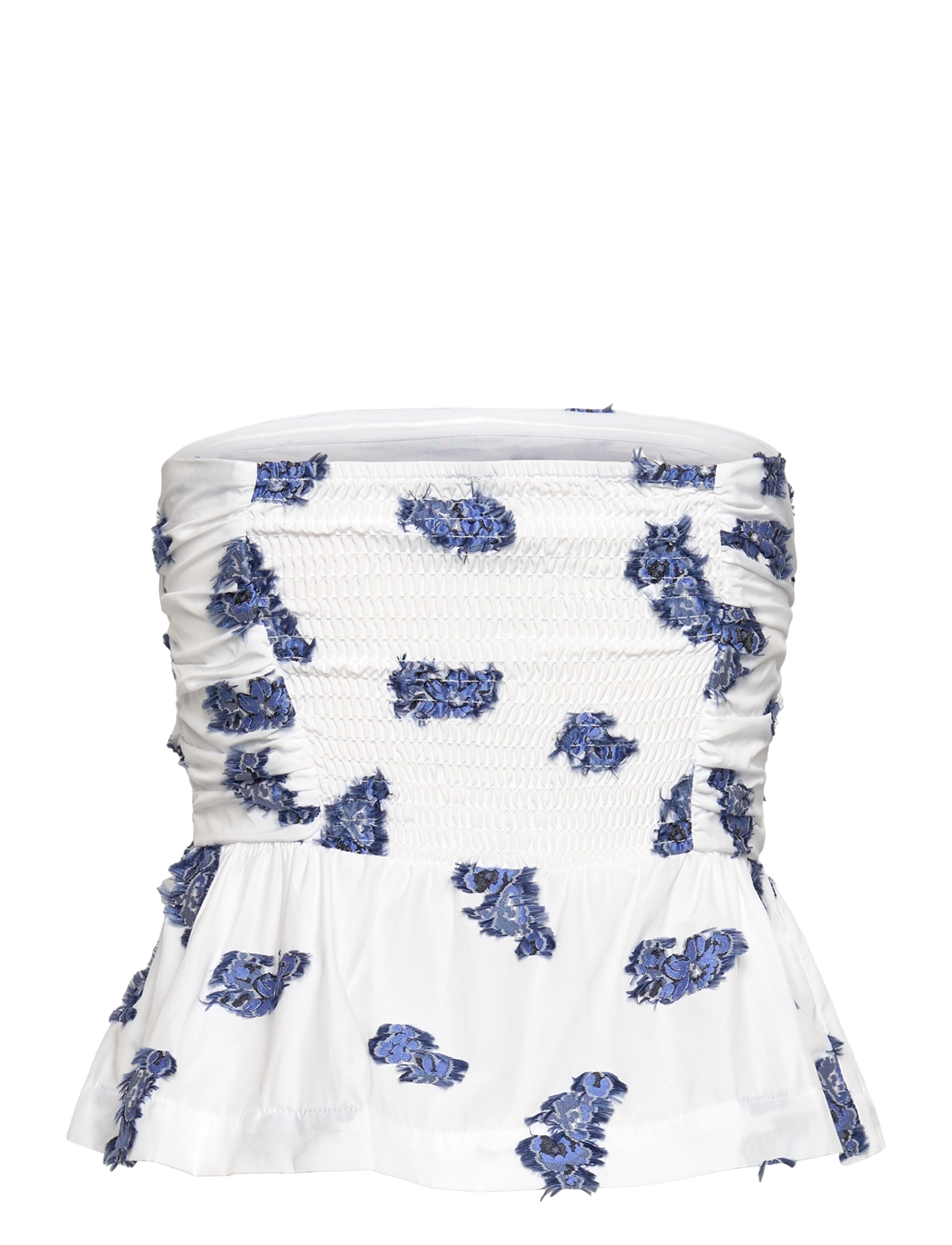 Baum und Pferdgarten - MARIE - Ärmellose blusen - blue bouquet jacquard - 2