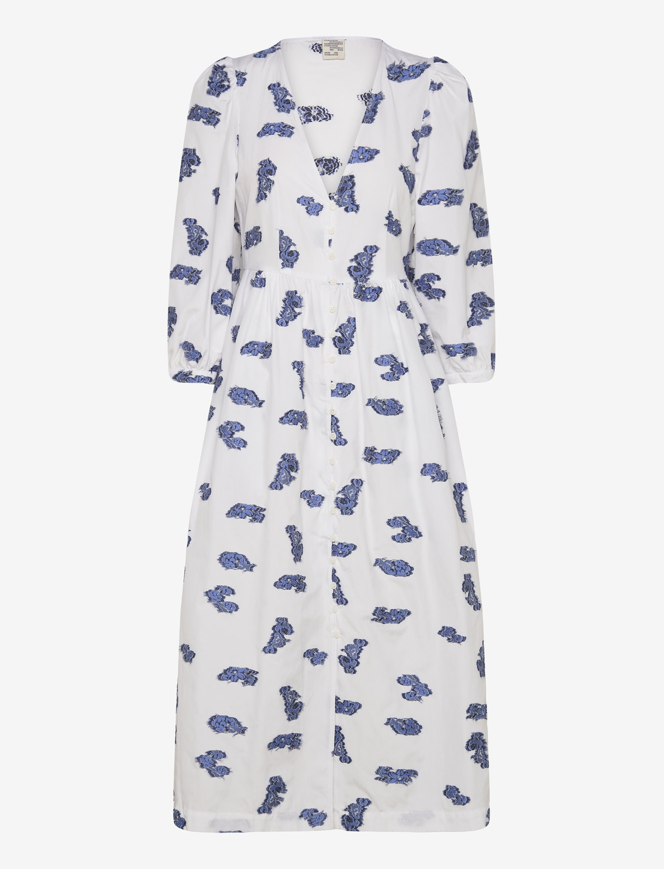 Baum und Pferdgarten - ASINA - sommerkleider - blue bouquet jacquard - 1